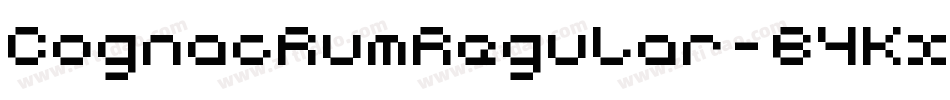 CognacRumRegular-B4Kx字体转换