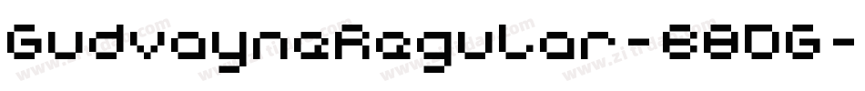 GudvayneRegular-B8DG字体转换