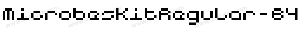 MicrobesKitRegular-B4Yx字体转换