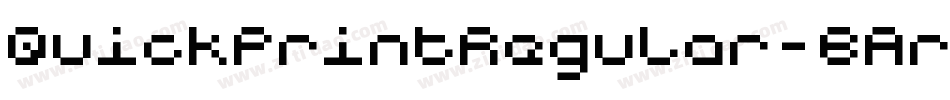 QuickPrintRegular-BArl字体转换