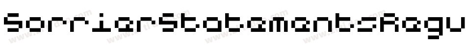 SorrierStatementsRegular-B6jx字体转换