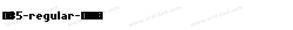 字魂35-regular字体转换