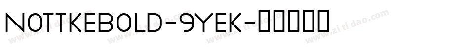 NottkeBold-9YeK字体转换