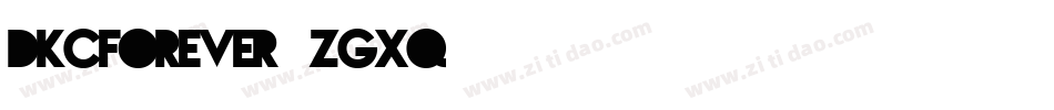DkcForever-ZGXq字体转换