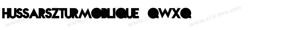 HussarSzturmOblique-qWXq字体转换