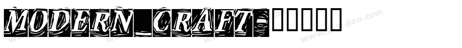 MODERN_CRAFT字体转换