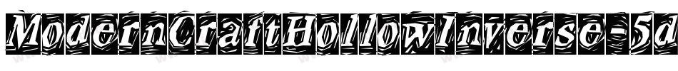 ModernCraftHollowInverse-5dva字体转换