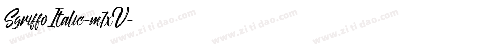 SgriffoItalic-m7xV字体转换