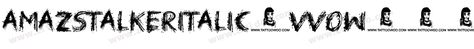Amazstalkeritalic-VVOw字体转换
