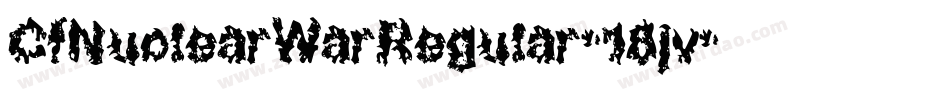 CfNuclearWarRegular-18jv字体转换