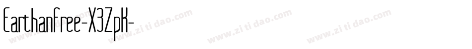EarthanFree-X3ZpK字体转换