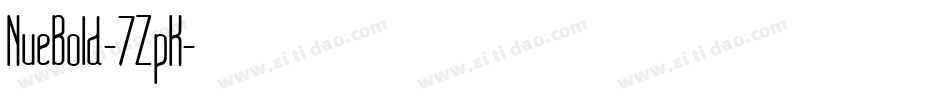 NueBold-7ZpK字体转换