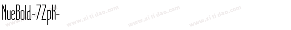 NueBold-7ZpK字体转换