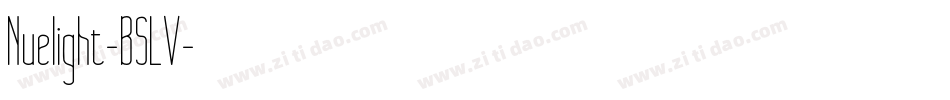 Nuelight-B5LV字体转换