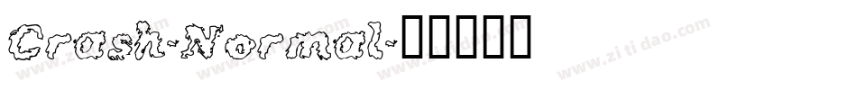 Crash-Normal字体转换