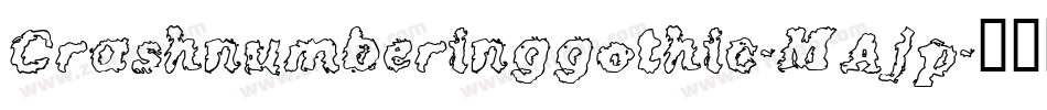 Crashnumberinggothic-MAjp字体转换