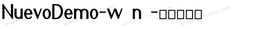 NuevoDemo-w4n8字体转换