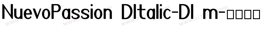 NuevoPassion3DItalic-Dl0m字体转换