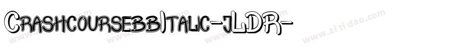 CrashcoursebbItalic-jLDR字体转换