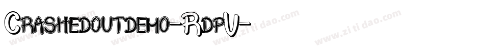 Crashedoutdemo-RdpV字体转换
