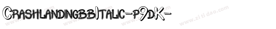 CrashlandingbbItalic-p9dK字体转换
