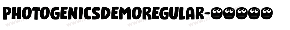 PhotogenicsDemoRegular字体转换