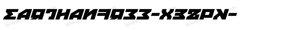 EarthanFree-X3ZpK字体转换