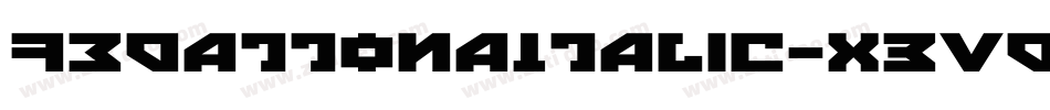 FedattonaItalic-X3Vd字体转换