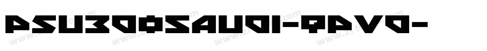 PsuedoSaudi-qPVd字体转换
