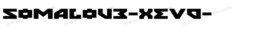 Somalove-XEVd字体转换