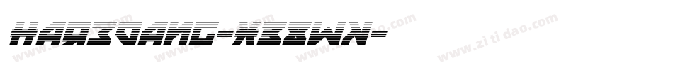 Haredang-x38WK字体转换