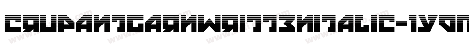 CruPantgarnWrittenitalic-1YdM字体转换