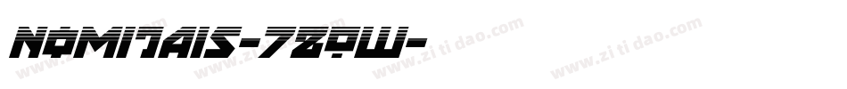 Nomitais-7ZOw字体转换