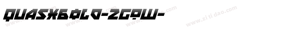 Quasxbold-2gOw字体转换 Quasxbold-2gOw字体转换