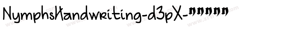 NymphsHandwriting-d3pX字体转换