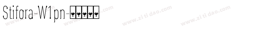 Stifora-W1pn字体转换