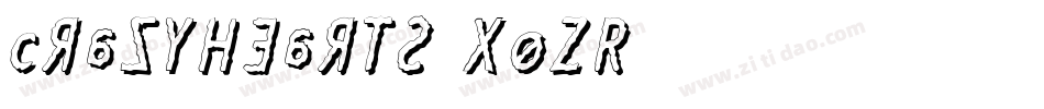 CrazyHearts-x0ZR字体转换