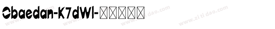 Obaedan-K7dWl字体转换