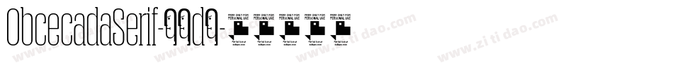 ObcecadaSerif-32d6字体转换