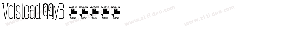 Volstead-70yB字体转换