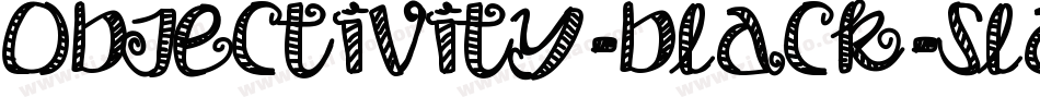 objectivity-black-slanted-2字体转换