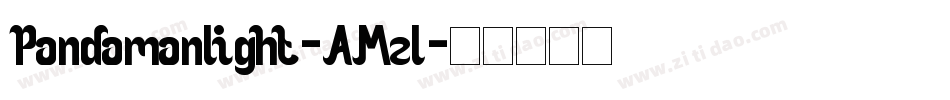 PandamanLight-AMzL字体转换