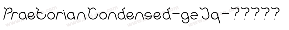 PraetorianCondensed-gzJq字体转换 PraetorianCondensed-gzJq字体转换