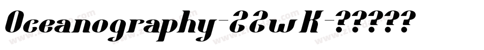 Oceanography-22wK字体转换