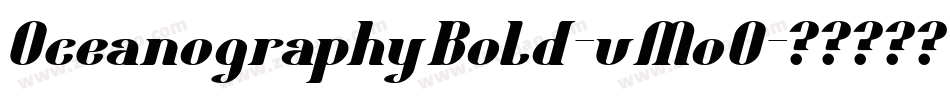 OceanographyBold-vMoO字体转换