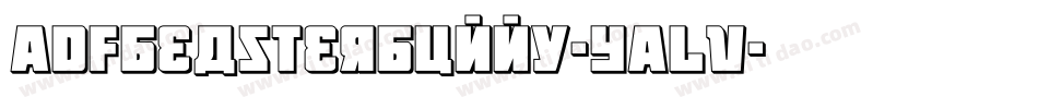 Adfbeasterbunny-YAlv字体转换