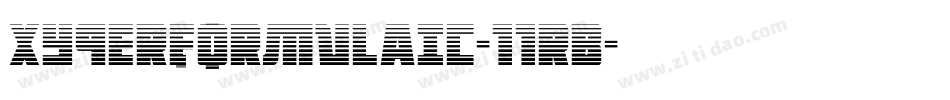 XYPERFORMULAIC-11RB字体转换