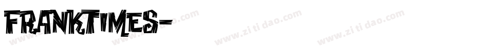 FrankTimes字体转换
