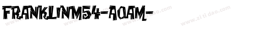 FranklinM54-A0am字体转换
