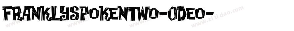 Franklyspokentwo-0deo字体转换